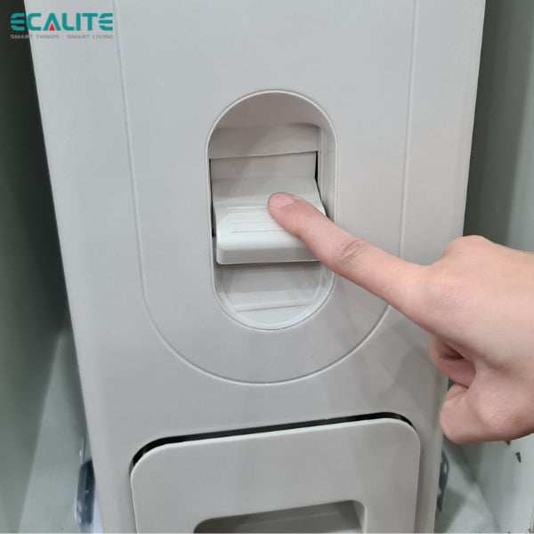 Thùng gạo âm tủ cánh mở, ray trượt giảm chấn Pull-out Ecalite NRC15P – ảnh 5