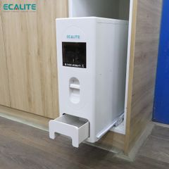Thùng gạo âm tủ cánh mở, ray trượt giảm chấn Pull-out Ecalite NRC15P ảnh 2