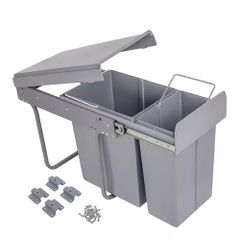 Thùng rác âm tủ Double Dustbin Ecalite EL-DUB20L ảnh 2
