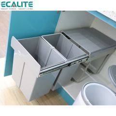 Thùng rác âm tủ Double Dustbin Ecalite EL-DUB20L ảnh 9