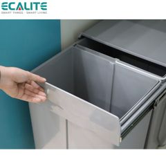 Thùng rác âm tủ Double Dustbin Ecalite EL-DUB20L ảnh 5