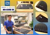 Bếp điện từ 3 vùng nấu Malloca MH 03IRB SB / Bếp 2 từ 1 điện, kính Eurokera chấm bi