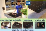 Bếp từ 4 vùng nấu Malloca MH 04I BM / Kính Eurokera, dạng xước Metalic kiểu mới