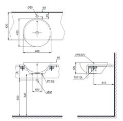 Chậu Rửa Bán Âm Bàn ToTo LT533R#W ảnh 2