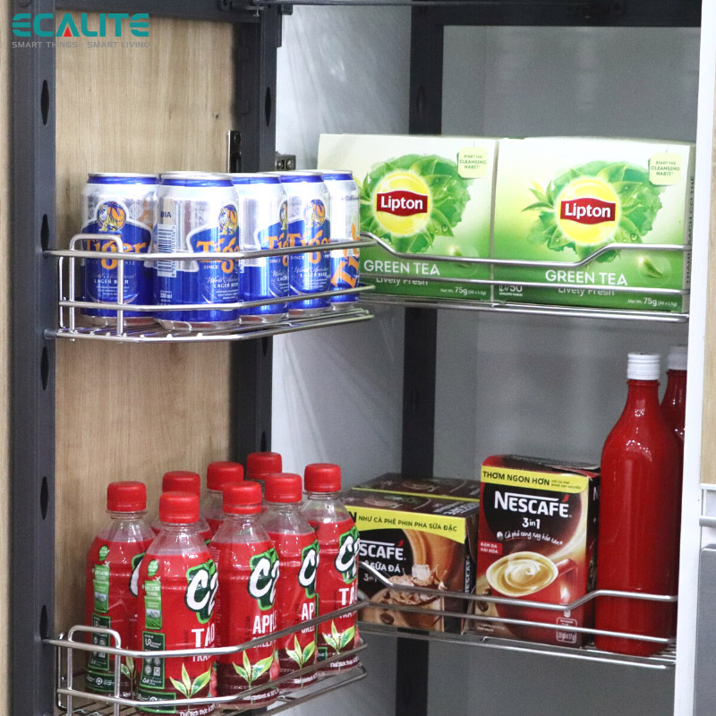 Tủ đựng đồ khô cao cấp 6 tầng Wire-Pantry Ecalite EL-TD4506S – ảnh 6