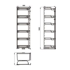 Tủ Đồ Khô Hafele 548.65.862 - Cho tủ rộng 600 mm ảnh 4
