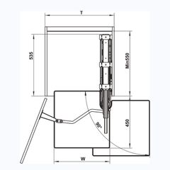 Tủ đồ khô Hafele 595.82.805 - Chiều cao: 1720 - 2020 mm ảnh 5