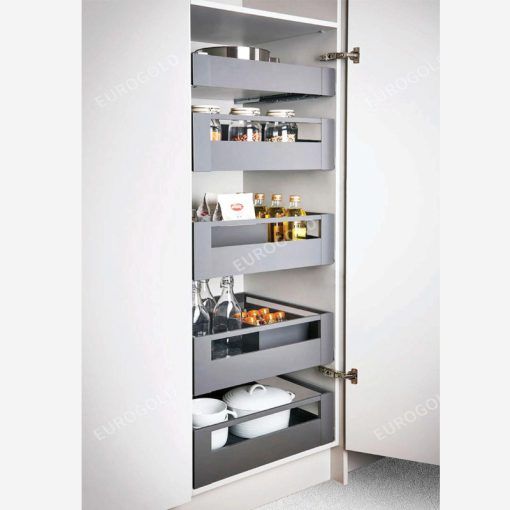  Tủ kho ngăn kéo độc lập 6 tầng nhôm cao cấp màu ghi Eurogold EUM23690G 