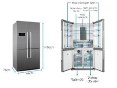 Tủ lạnh 4 Cánh Hafele HF-SBSIB 539.16.230 ảnh 2