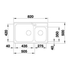 Chậu rửa chén Blanco – LEMIS XL 8-IF 570.27.189 ảnh 3