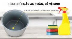 Nồi cơm nắp gài Sunhouse 1.8 lít SHD8622G ảnh 5