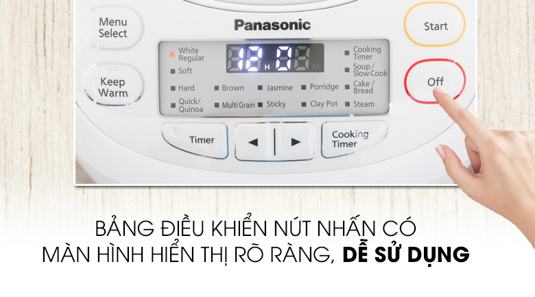 Nồi cơm điện tử Panasonic 1 lít SR-CL108WRA – ảnh 7