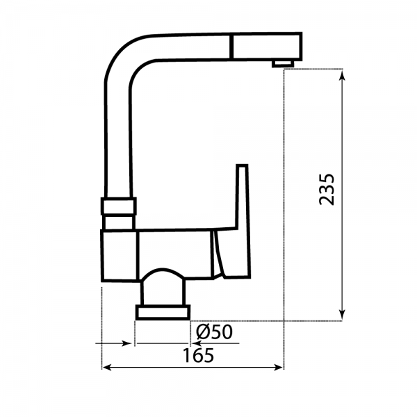 Vòi Rửa Chén Carysil G-0555P (màu xám tro, đen) – ảnh 3