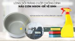 Nồi cơm điện nắp gài Kangaroo 1.8 lít KG18RC3 ảnh 5