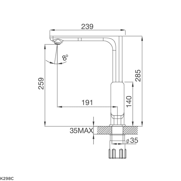 Vòi rửa chén nóng lạnh Malloca K289C / Đồng thau mạ chrome - Công nghệ đúc liền khối hạn chế rò rỉ Vòi rửa chén nóng lạnh Malloca K289C / Đồng thau mạ chrome - Công nghệ đúc liền khối hạn chế rò rỉ