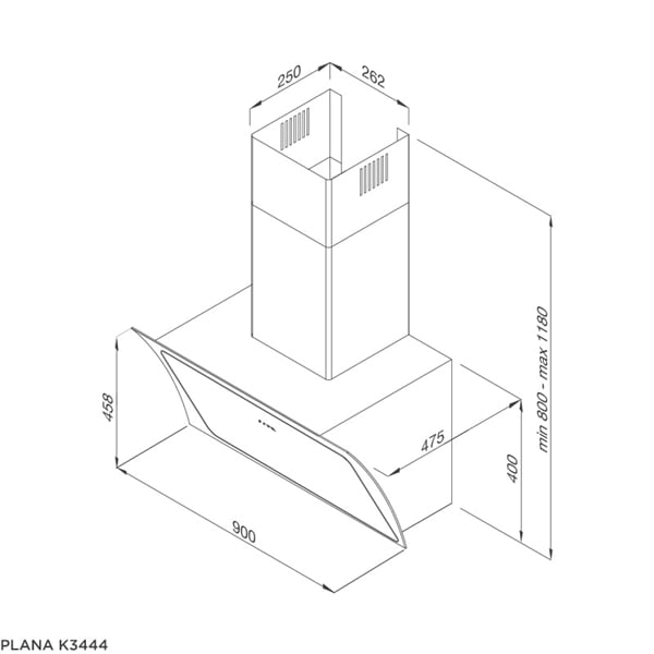 Máy hút mùi áp tường Malloca Plana K3444 - Malloca Plana K3444 sản xuất tại Thổ Nhĩ Kỳ Máy hút mùi áp tường Malloca Plana K3444 - Malloca Plana K3444 sản xuất tại Thổ Nhĩ Kỳ