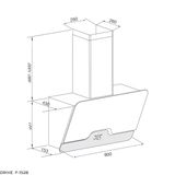 Máy hút mùi áp tường Malloca Drive F-152B