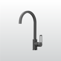 Vòi rửa chén nóng lạnh Malloca MF-073/ Đồng thau sơn giả đá, màu xám ảnh 2