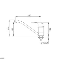 Vòi rửa chén nóng lạnh Malloca K120 / Đồng thau mạ chrome ảnh 3