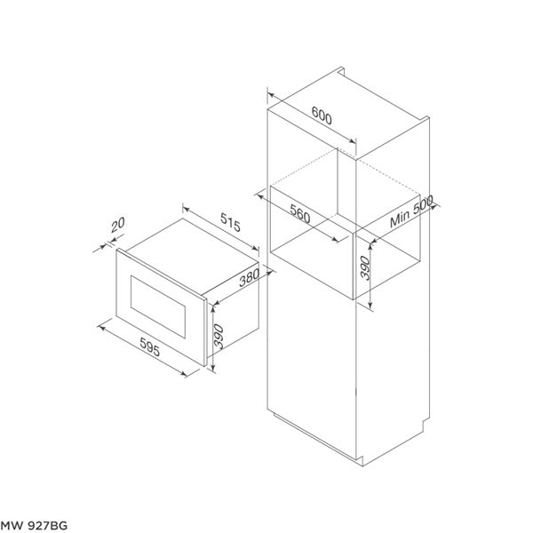 Lò Vi Sóng Âm Tủ Malloca MW 927BG (Kính Đen) - Chức năng hâm, nấu, nướng và rã đông Lò Vi Sóng Âm Tủ Malloca MW 927BG (Kính Đen) - Chức năng hâm, nấu, nướng và rã đông