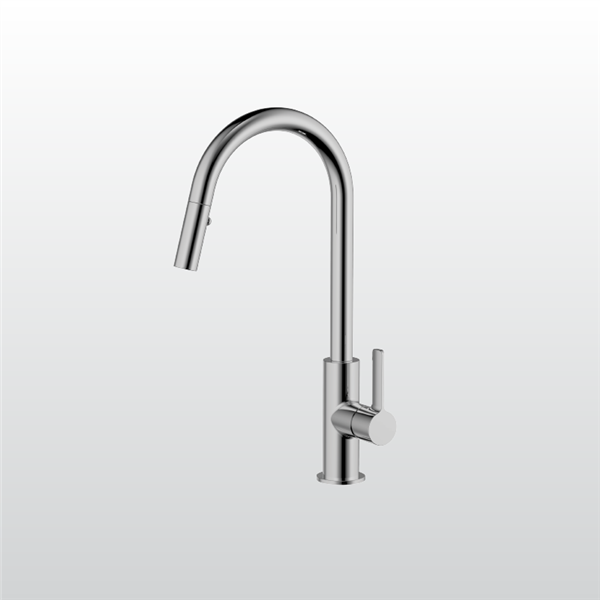 Vòi rửa chén nóng lạnh Malloca K012C / Đồng thau mạ chrome, có dây rút - Dây rút trên vòi rửa chén Malloca K012C Vòi rửa chén nóng lạnh Malloca K012C / Đồng thau mạ chrome, có dây rút - Dây rút trên vòi rửa chén Malloca K012C