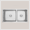  Chậu inox Hafele HS19-SSN2S90L /  Chậu 2 hộc lệch, Mã số 567.23.040 