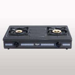 Bếp gas dương Rinnai RV-377(G)N 702mm 2 lò nấu, mặt thép phủ men ảnh 2