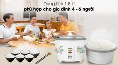 Nồi cơm nắp rời Toshiba RC-18MH1PV(W) 1.8 lít ảnh 4
