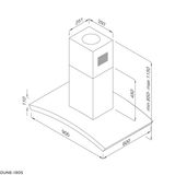 Máy hút mùi đảo Malloca DUNE-I90S
