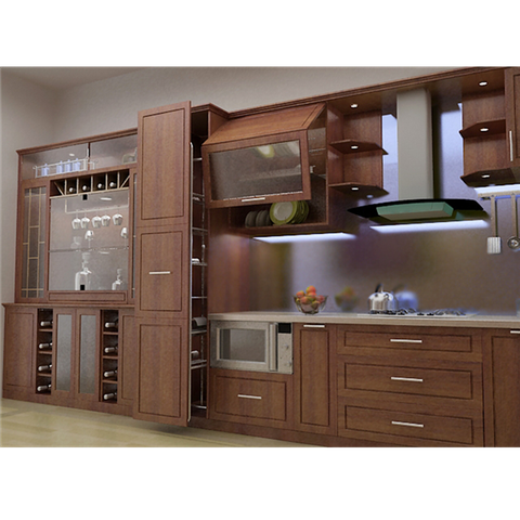 Tủ Bếp Xanh gỗ Giáng Hương số 4