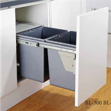  Thùng Rác Gắn Cánh Âm Tủ Ray Giảm Chấn Eurogold BL300 