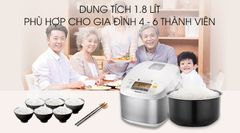 Nồi cơm điện tử Panasonic 1.8 lít SR-ZG185SRAM ảnh 3
