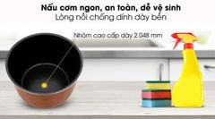 Nồi cơm nắp gài Kangaroo KG22R1 2.2 lít ảnh 2