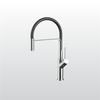  Vòi rửa chén nóng lạnh Malloca K081C / Đồng thau mạ chrome, dây Silicone 