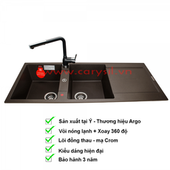 Vòi Rửa Chén Carysil G-0585 (màu muối hồng, xám tro, đen) ảnh 7