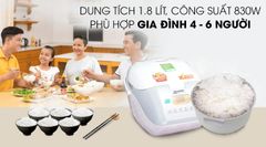 Nồi cơm điện tử Sharp 1.8 lít KS-COM18V ảnh 4