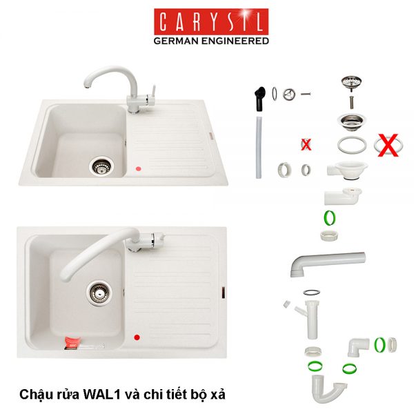 Chậu Rửa Chén Carysil WAL1 – ảnh 4