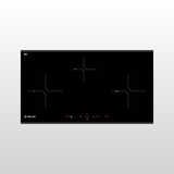 Bếp điện từ 3 vùng nấu Malloca MH-03IRB S / Bếp 2 từ 1 điện, kính Eurokera