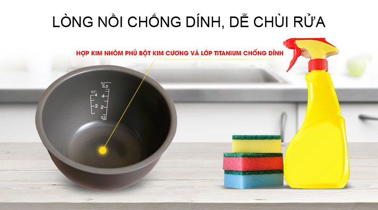 Nồi cơm điện cao tần Toshiba 1 lít RC-10RH(CG)VN – ảnh 3