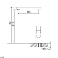 Vòi rửa chén nóng lạnh Malloca K129T / Đồng thau mạ chrome ảnh 3