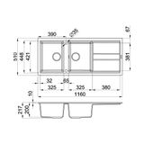 Chậu đá Malloca Tortora G-50043 / Màu đất