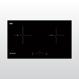 Bếp từ 2 vùng nấu Malloca MH 02I N / Kính Eurokera, chấm bi