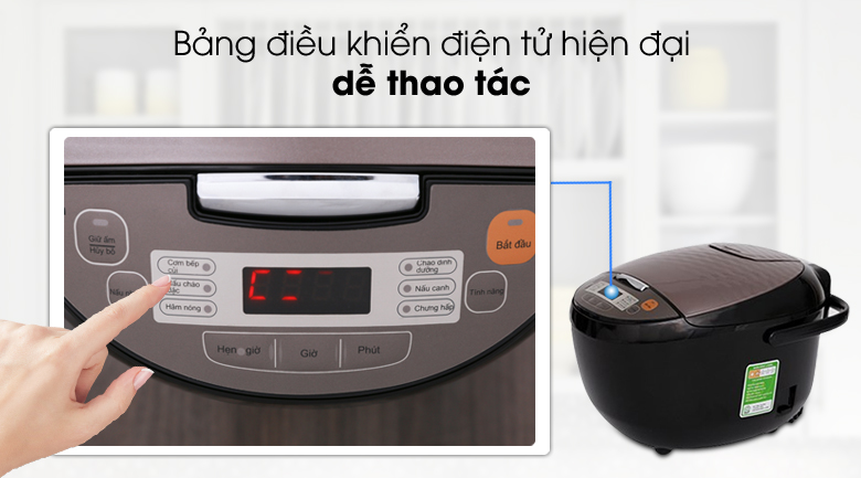 Nồi cơm điện tử Midea 1.8 lít MB-FS5018B – ảnh 7