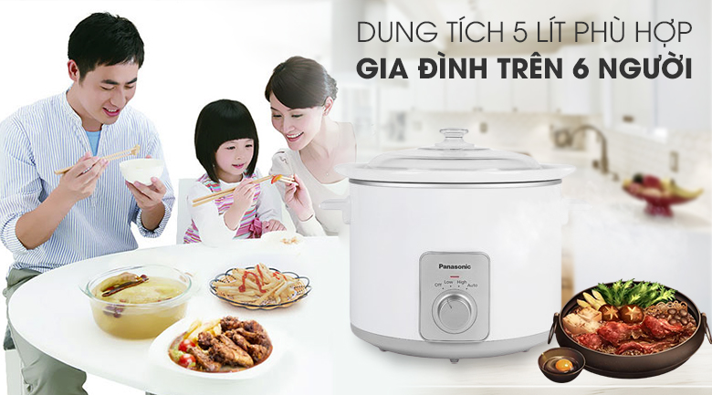 Nồi nấu chậm Panasonic 5 lít NF-N50ASRA – ảnh 4