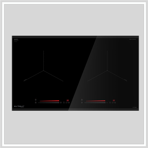 Bếp từ 2 vùng nấu Eurosun EU-T895G / Nhập khẩu Đức / Kính Schott Ceran