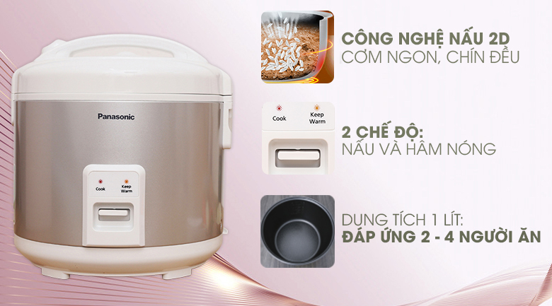 Nồi cơm điện Panasonic 1 lít SR-MVN107LRA – ảnh 3