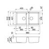  Chậu đá Malloca Nero G-45040 / Màu đen 