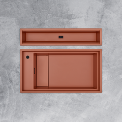 Chậu đá màu cá hồi Malloca MYST K83S - MYST K83L ảnh 2