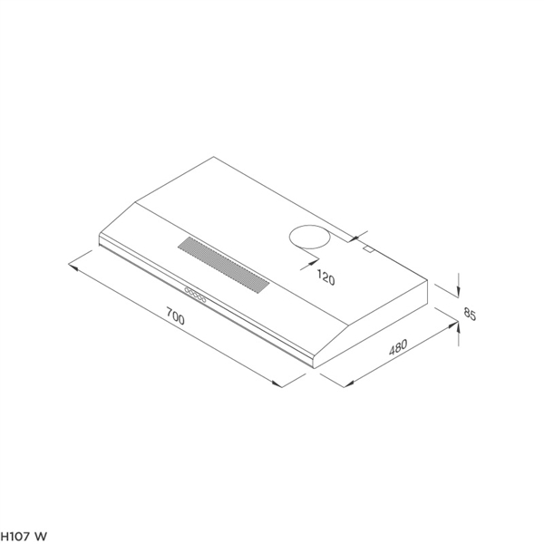 Máy hút mùi Cổ điển 70cm Malloca H107W (Màu trắng) - H107W êm 52dB và tiết kiệm điện Máy hút mùi Cổ điển 70cm Malloca H107W (Màu trắng) - H107W êm 52dB và tiết kiệm điện