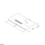 Máy hút mùi Cổ điển 70cm Malloca H107W (Màu trắng)